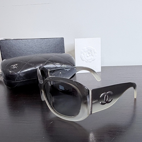 Chanel Black Gray Gradient Women\'s Sunglasses main image 8